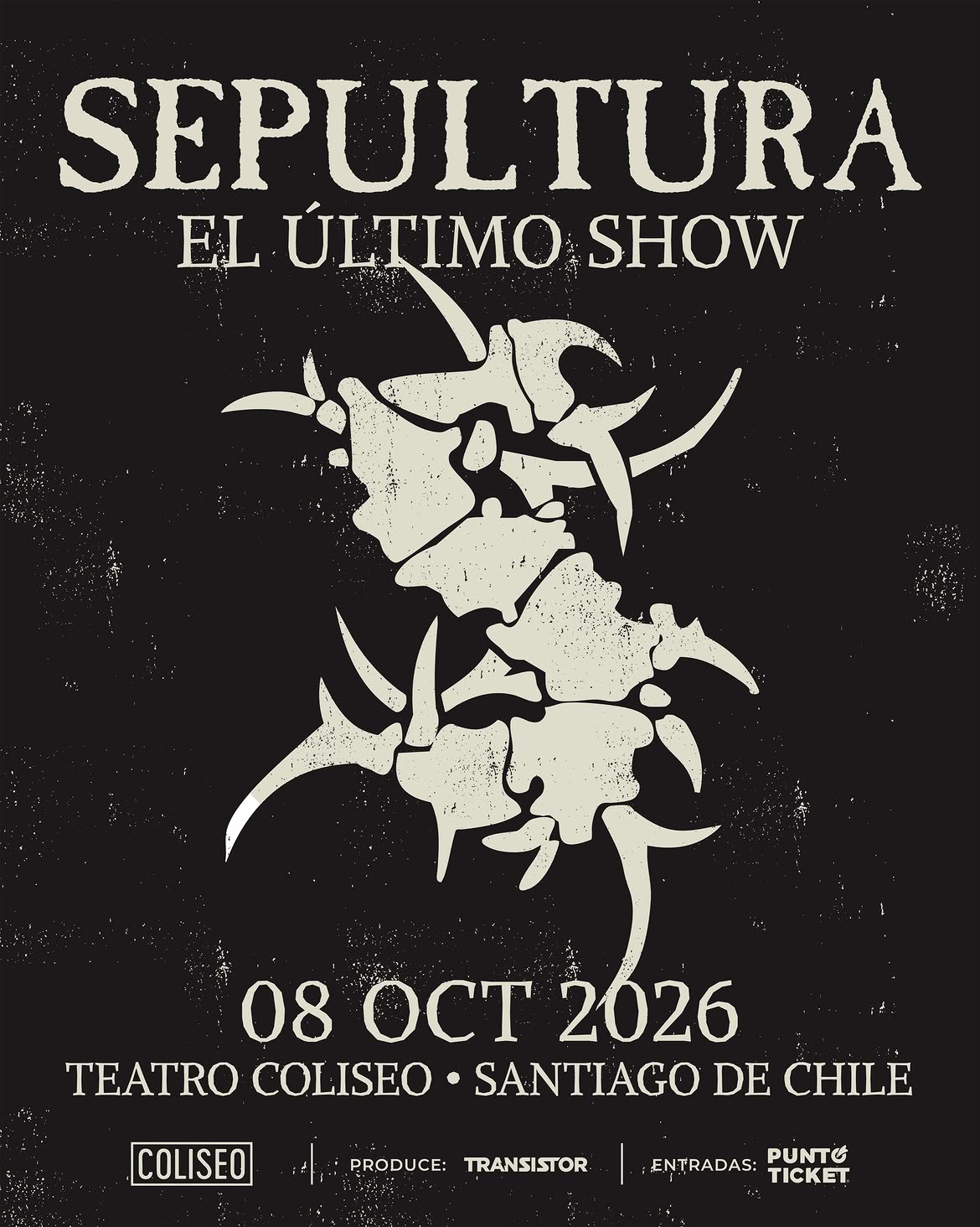 Sepultura anuncia su último concierto en Chile